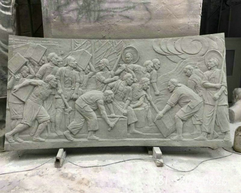 户外景观浮雕定制 艺术长廊外墙浮雕雕塑 校园人物文化浮雕52218