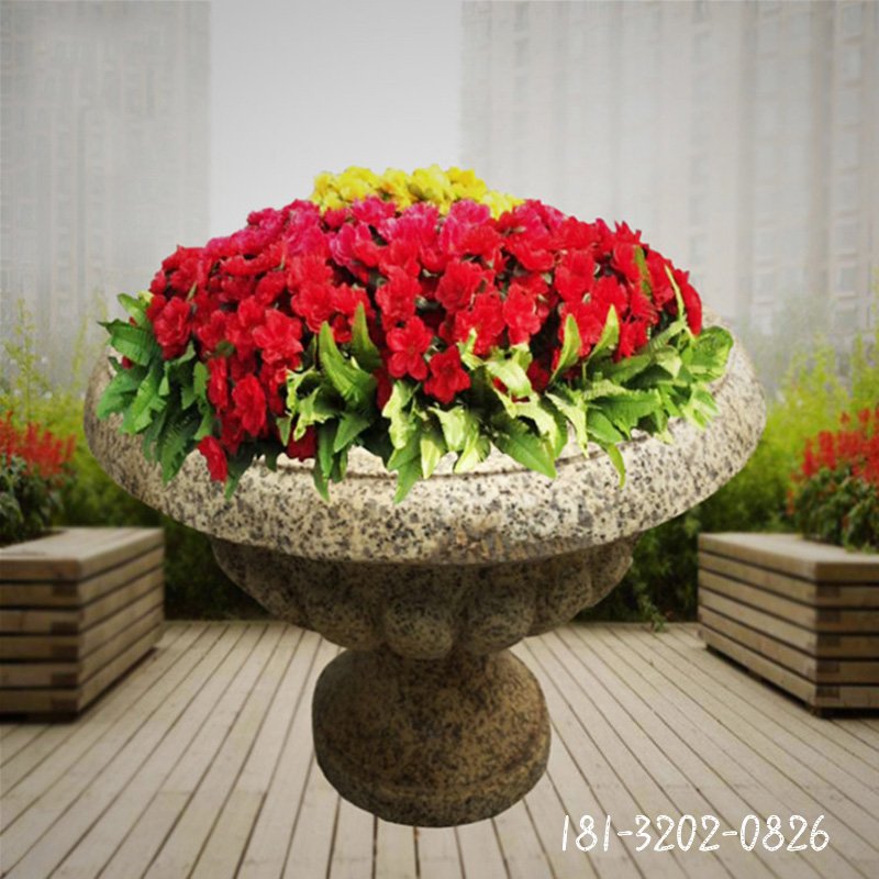 大理石玫瑰花  石雕小区景观石雕