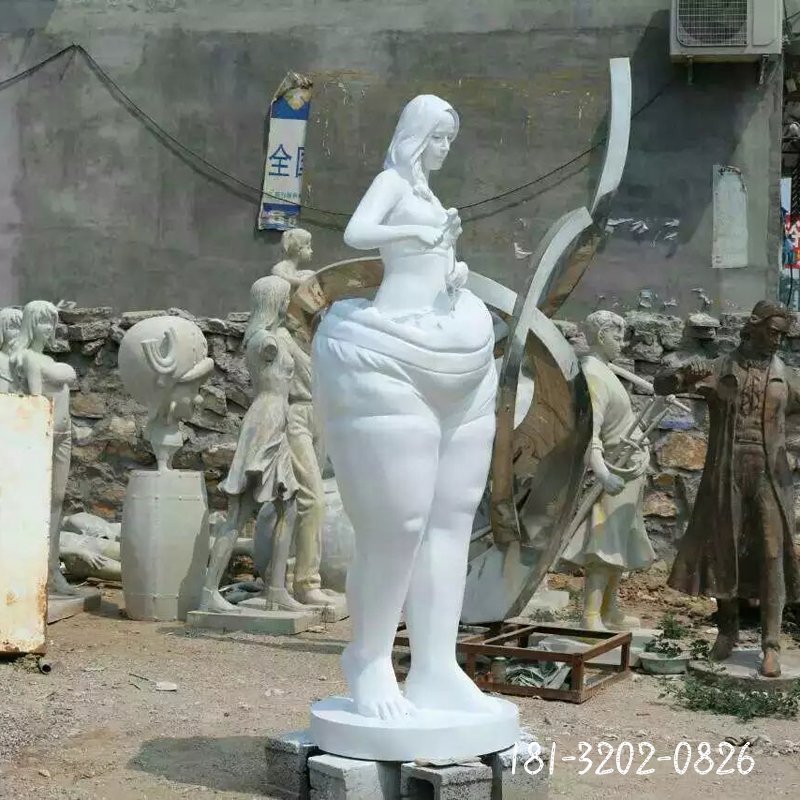 汉白玉美女，石雕人物 (1)