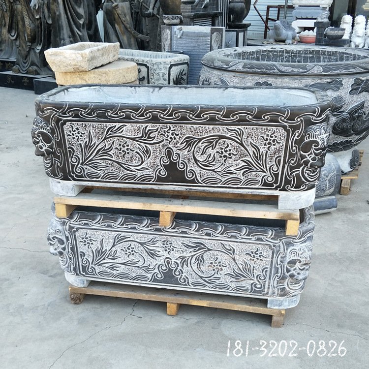 方口石雕鱼缸 (15)