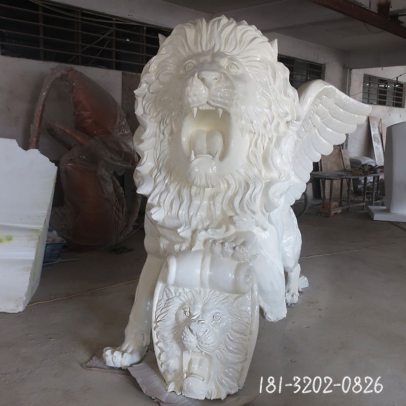 汉白玉西洋狮石雕 (39)