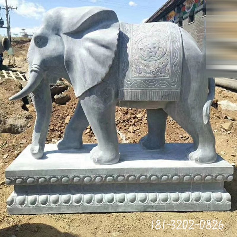 雕塑大理石大象雕塑 (215)
