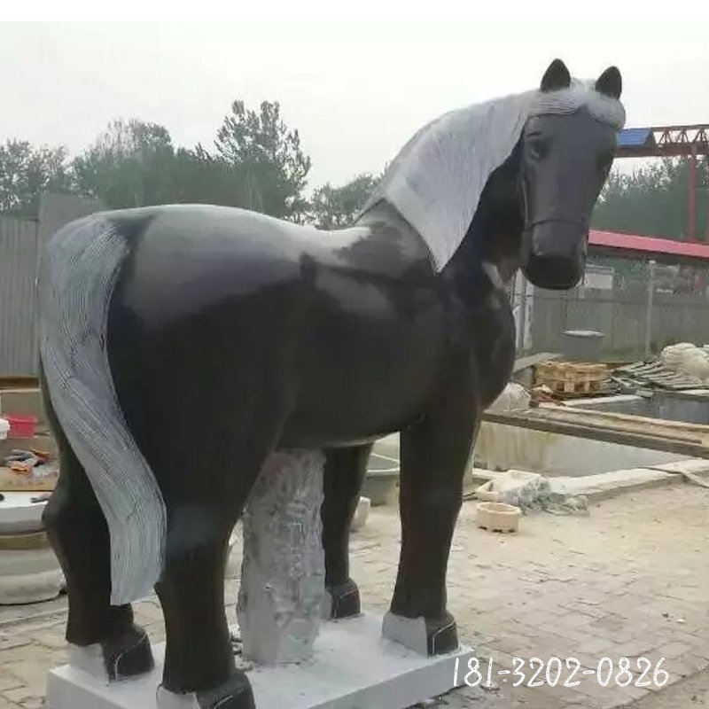 大理石生肖马雕塑 (20)