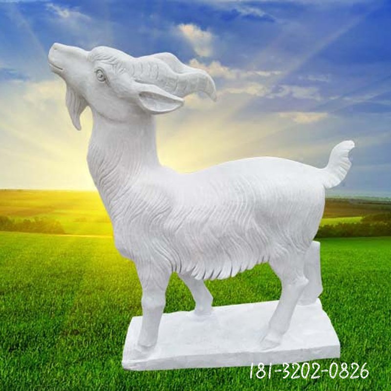 大理石羊雕塑 (101)