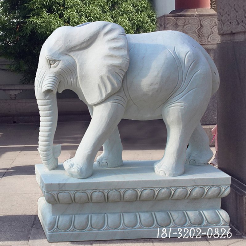 汉白玉大象雕塑 (276)