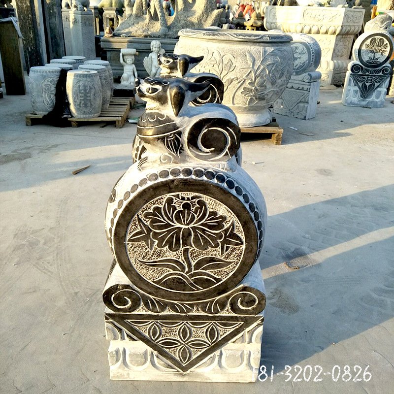 门墩 青石仿古做旧门墩庭院门口招财门口摆件 圆鼓青石抱鼓石批发16204