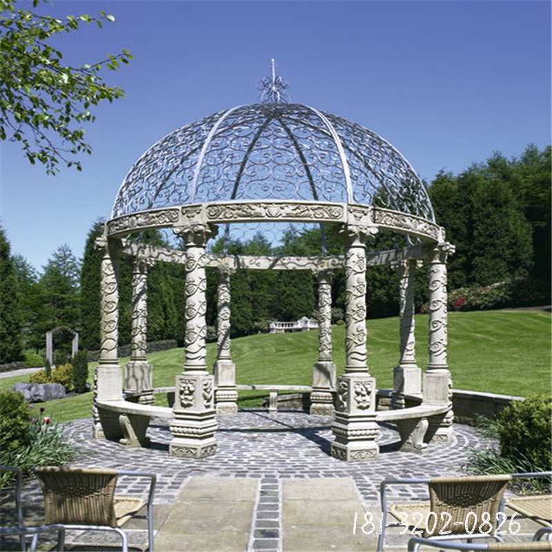 欧式圆顶石凉亭 (149)