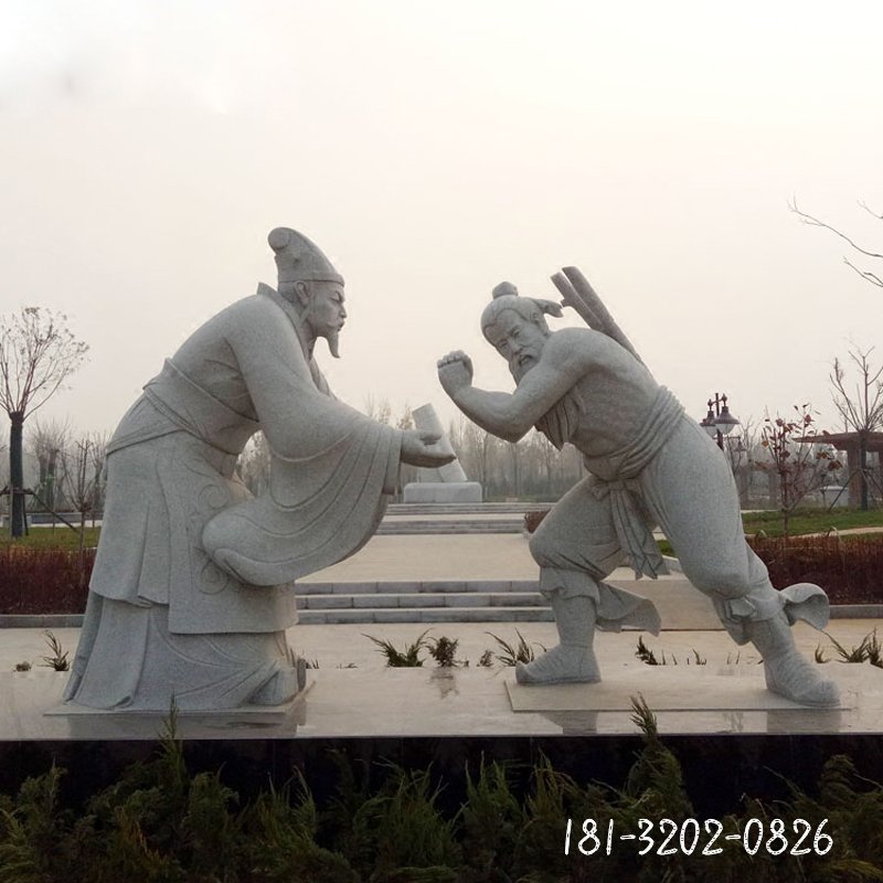 负荆请罪石雕，古代人物石雕