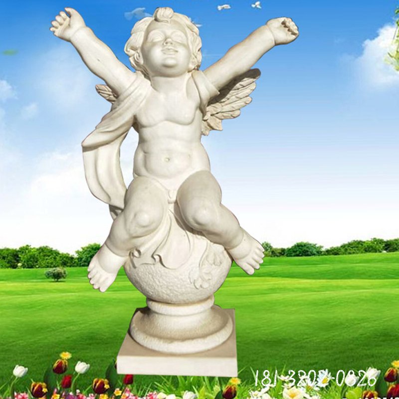 大理石西方儿童  石雕广场人物摆件