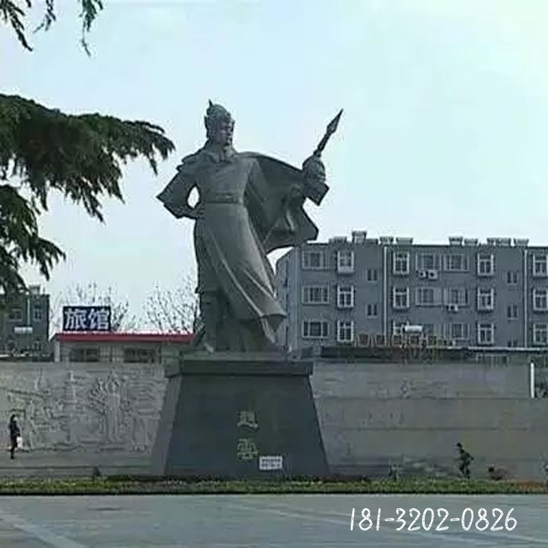  赵云石雕，人物石雕