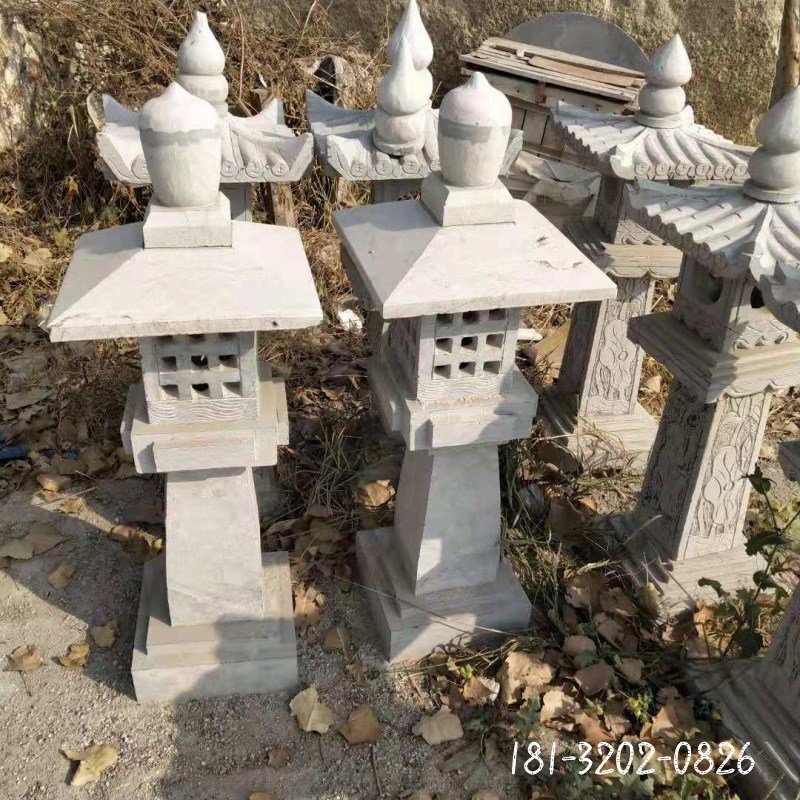 公园石雕宫灯 大理石灯 (3)