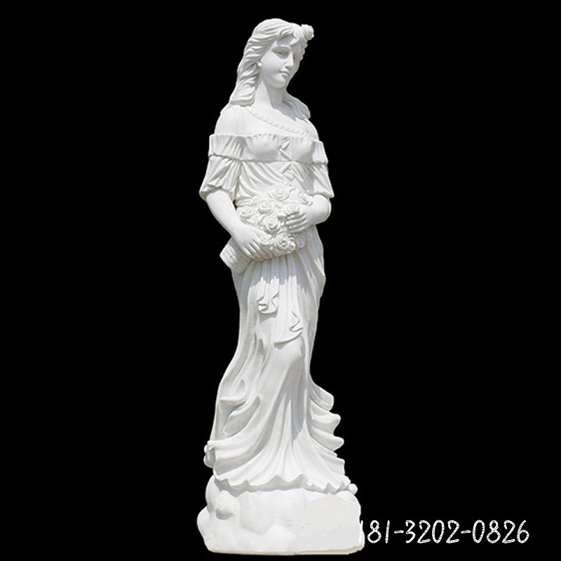 汉白玉人物雕塑，西方女人石雕 (6)