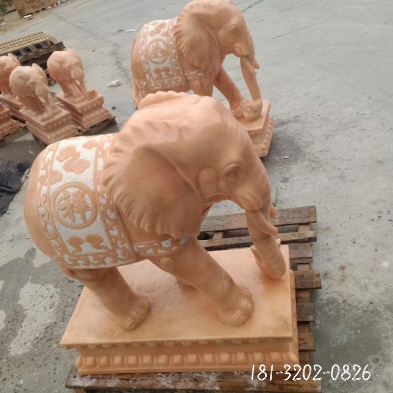 大象动物石雕 (60)