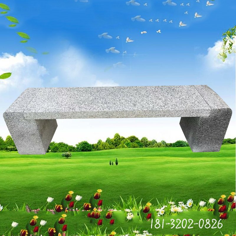 大理石桌椅  石雕公园景观摆件