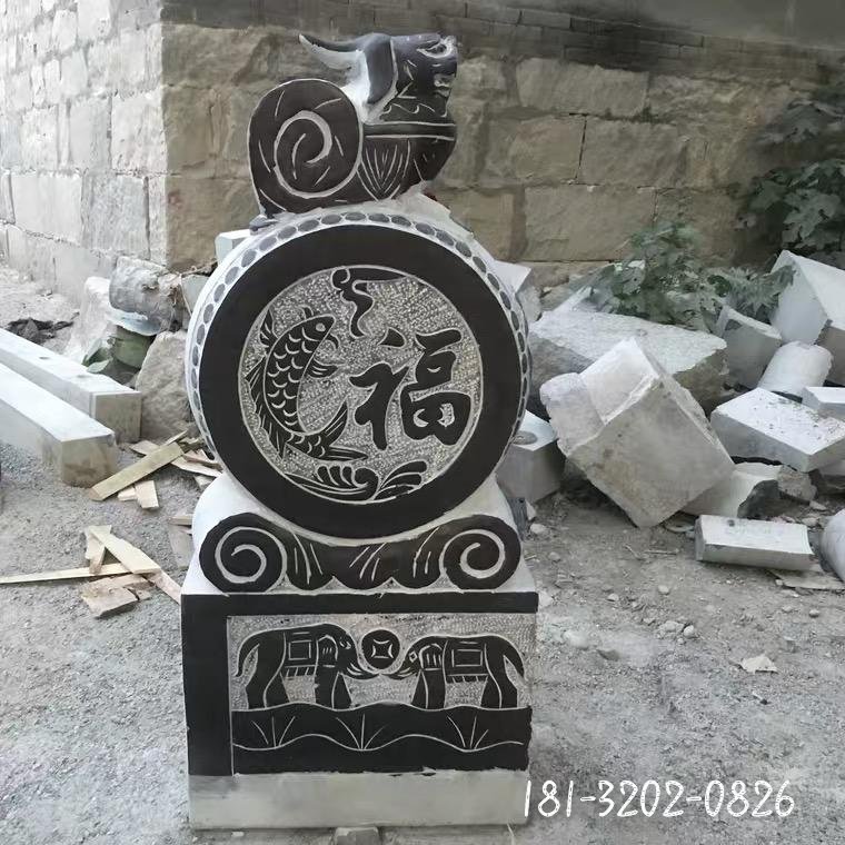 门墩。抱鼓石 麒麟 貔貅 小象 招财镇邪庭院门口 (7)