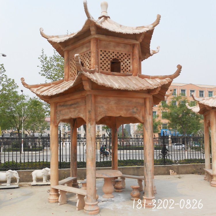 六角石凉亭 (195)