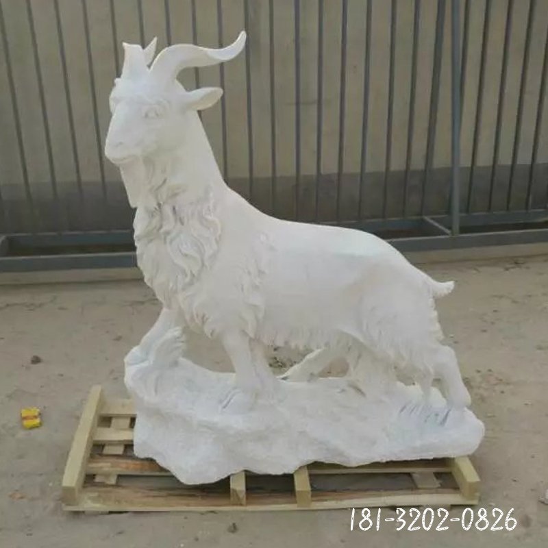 大理石羊雕塑 (146)