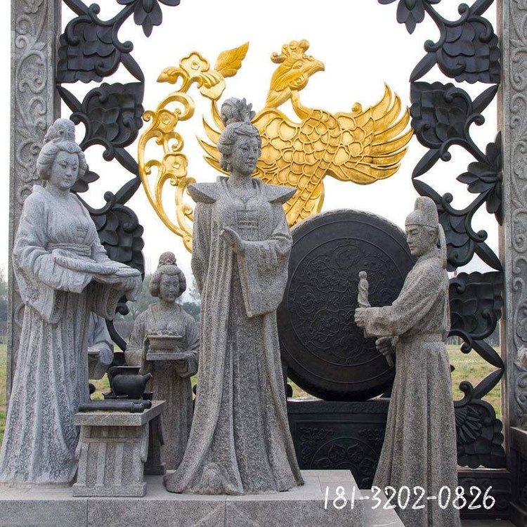 一代女皇武则天石雕