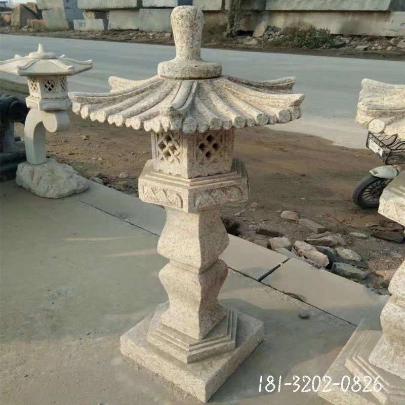 公园石雕宫灯 大理石灯 (6)