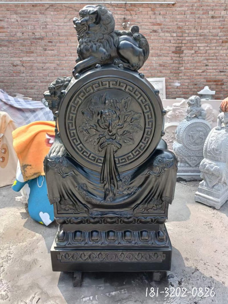 抱鼓石景观石雕 (50)