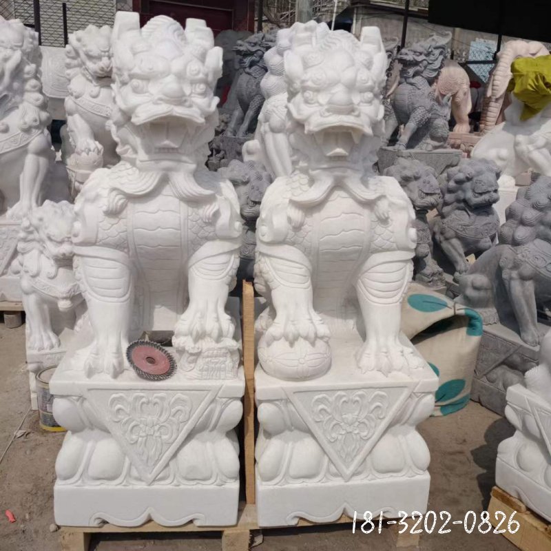 狮子动物石雕 (47)