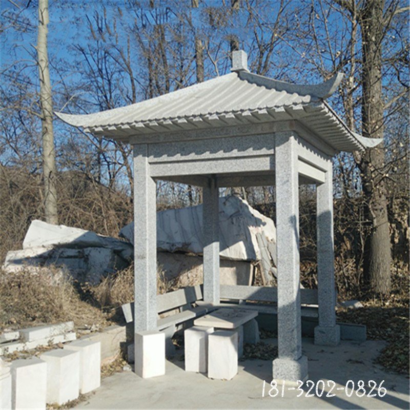 四角石凉亭 (15)