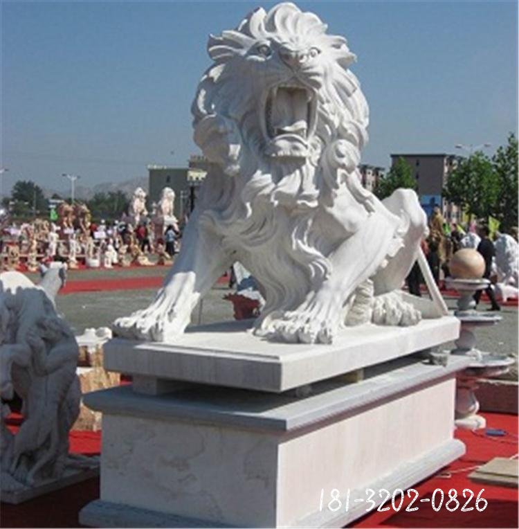 大理石狮子雕塑 (73)