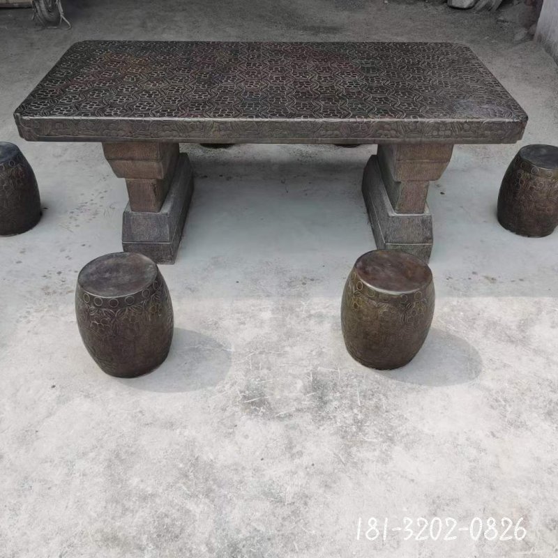 方桌景观石雕 (1)