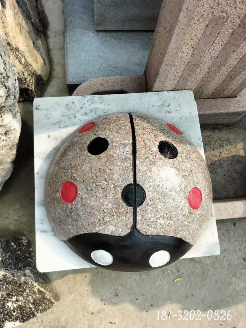 七星瓢虫动物石雕 (5)