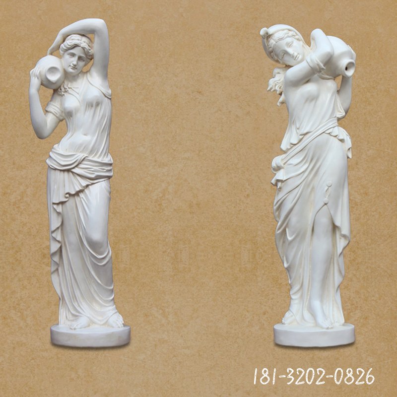 大理石西方天使  石雕广场人物雕塑