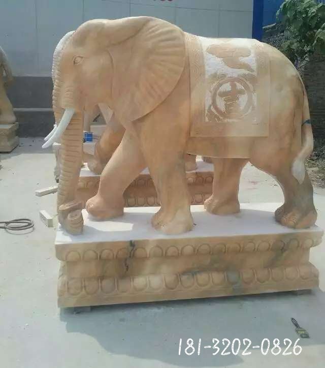 大象动物石雕 (62)