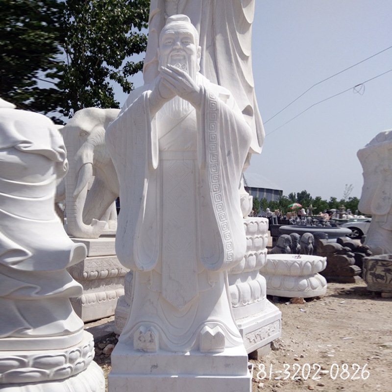 大理石孔子雕塑 (31)