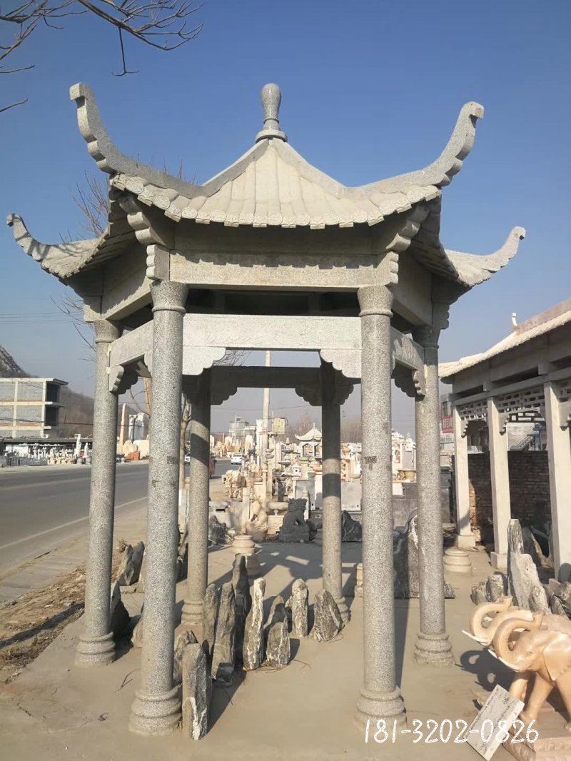 建筑凉亭景观石雕 (16)