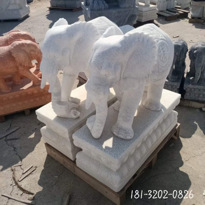 大象动物石雕 (68)