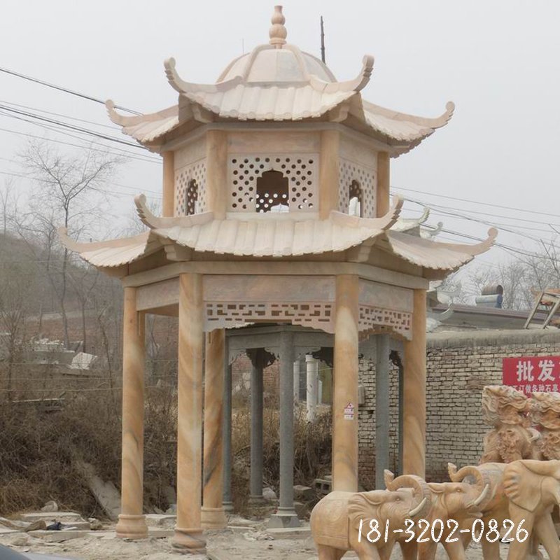 双层石凉亭 (257)