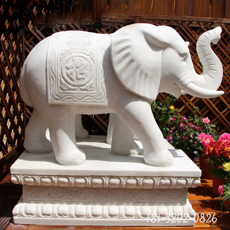 大理石小象雕塑 (240)