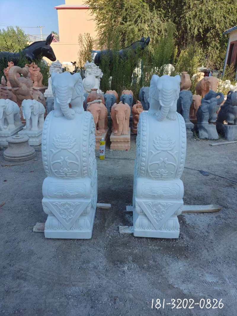 抱鼓石景观石雕 (3)