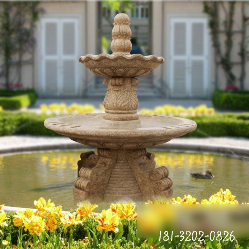 喷泉石雕，欧式小区喷泉