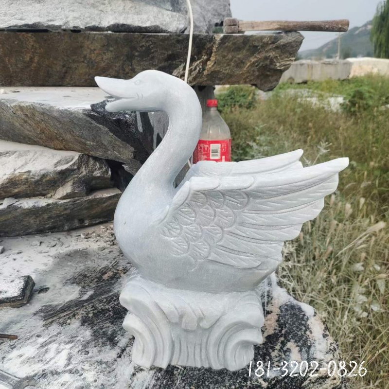 天鹅动物石雕 (3)