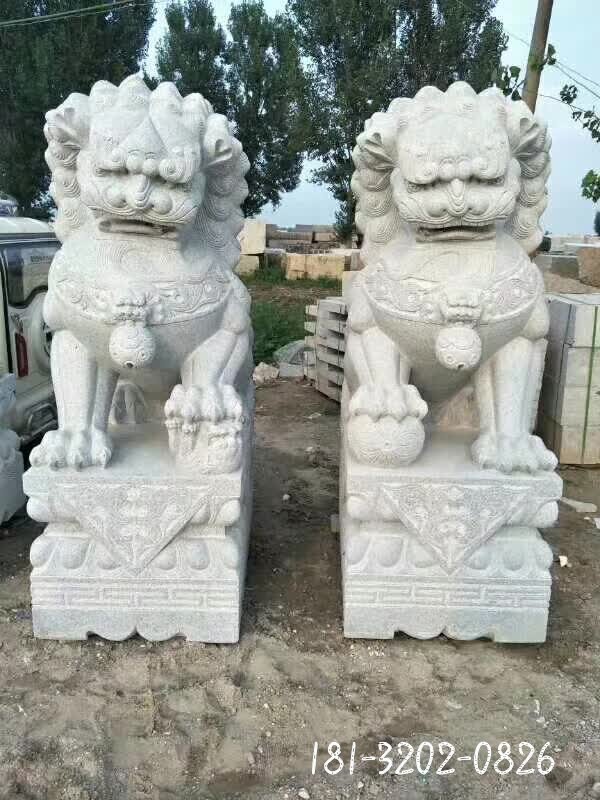 狮子动物石雕 (43)