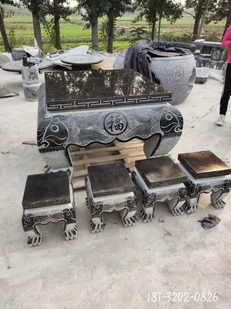 方桌景观石雕 (14)