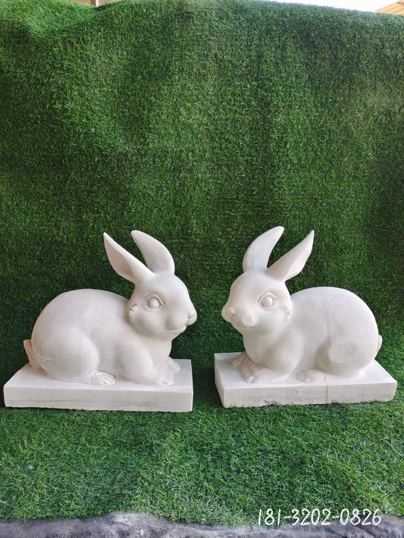兔子动物石雕 (3)