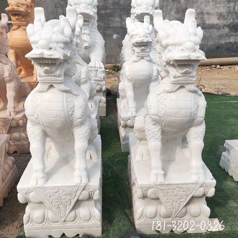 汉白玉麒麟石雕 (69)