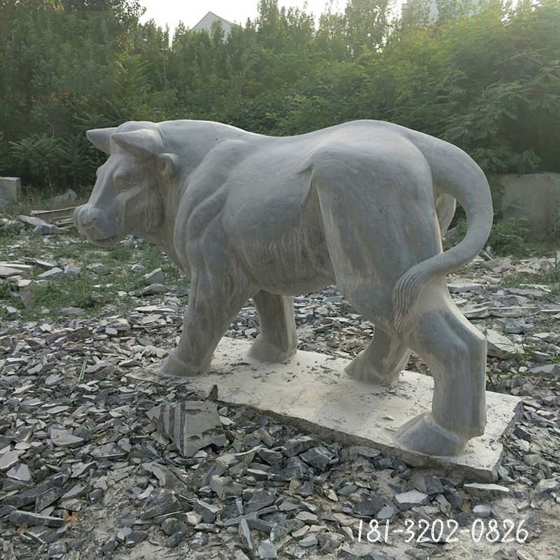 大理石牛雕塑 (4)
