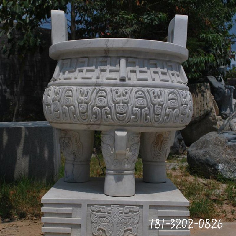 圆形香炉石雕 (10)