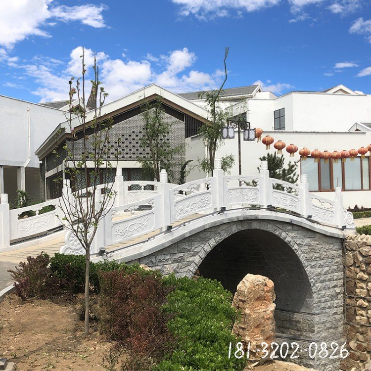 汉白玉拱桥雕塑