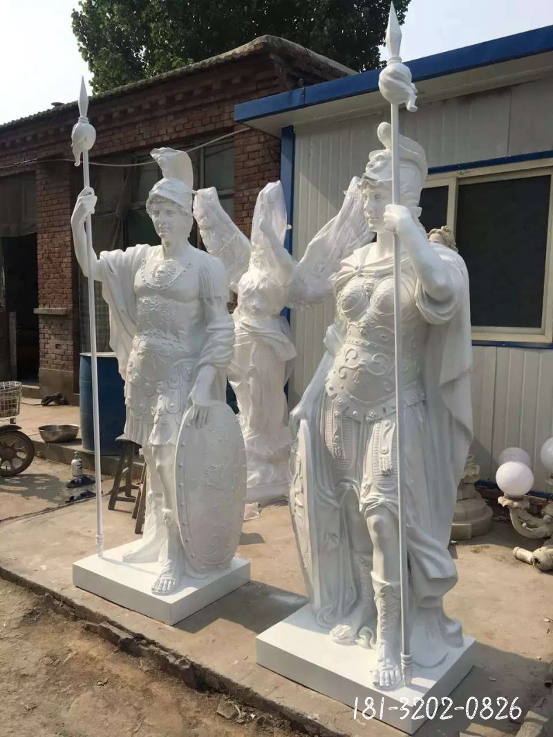 美女战士人物石雕