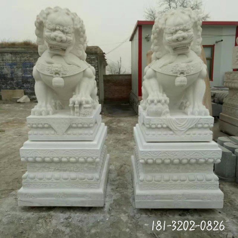 狮子动物石雕 (21)