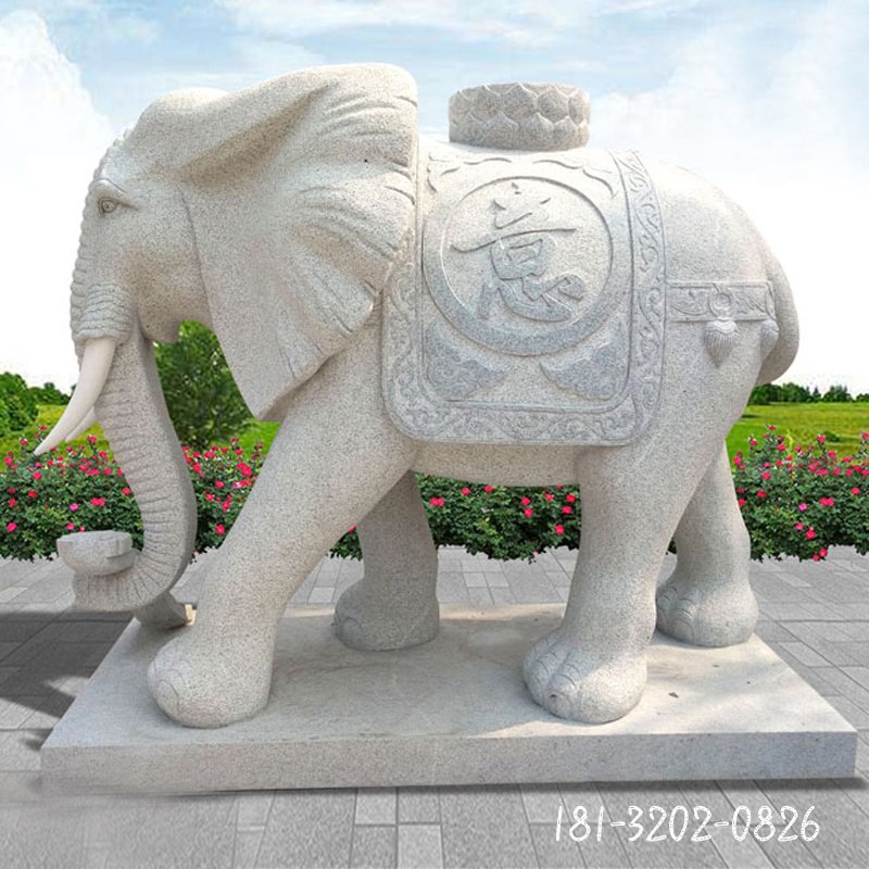 大理石小象雕塑 (171)