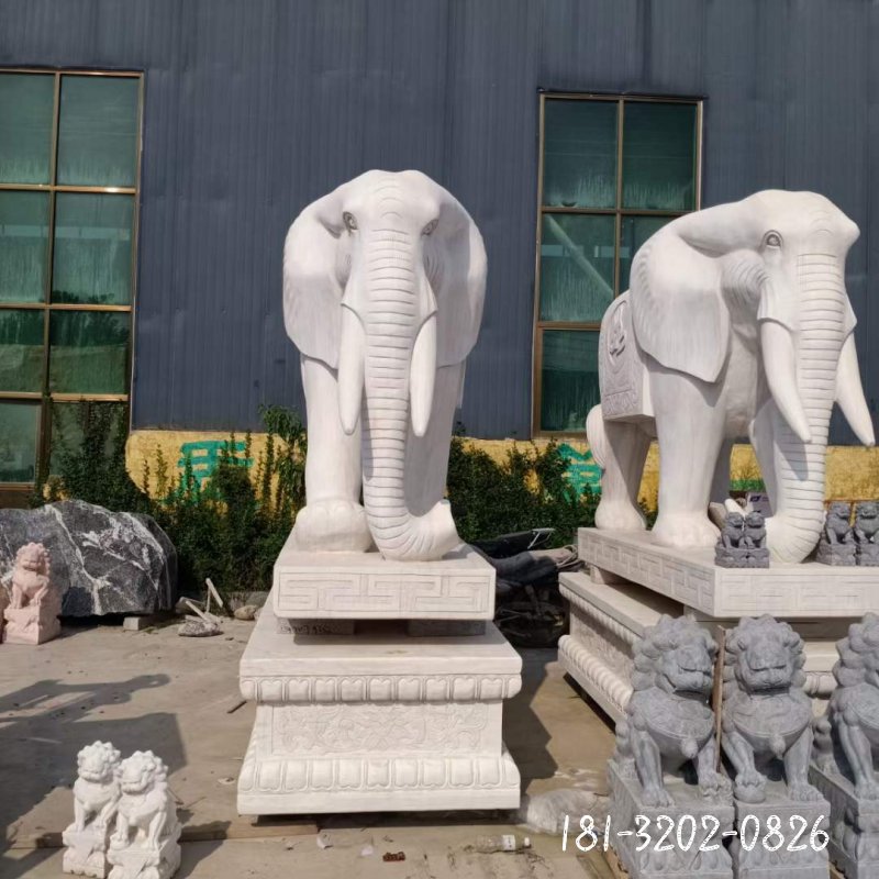 大象动物石雕 (70)